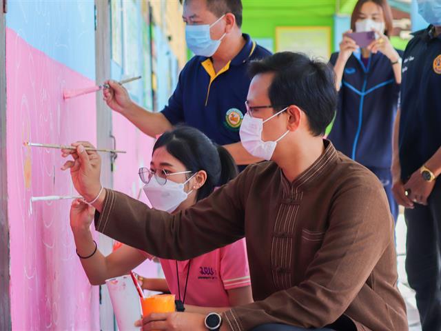 วิทยาลัยการศึกษา ดำเนินกิจกรรมค่ายนิสิตครูจิตอาสาพัฒนาชุมชน ณ โรงเรียนบ้านโพธิ์ทอง อำเภอดอกคำใต้ จังหวัดพะเยา 