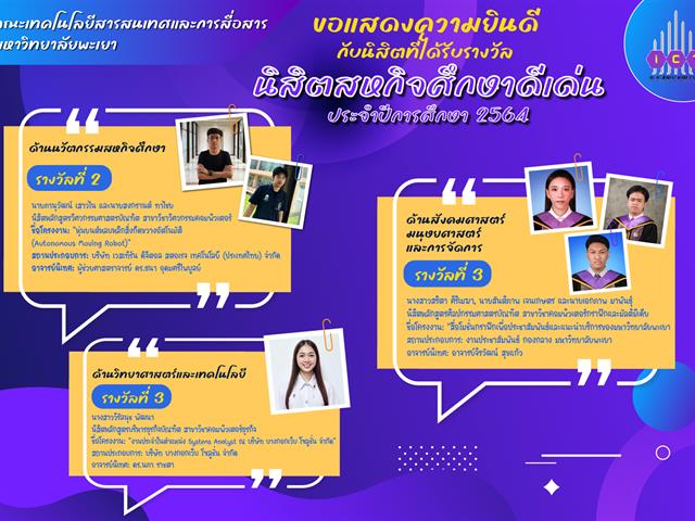รางวัลนิสิตสหกิจศึกษาดีเด่น