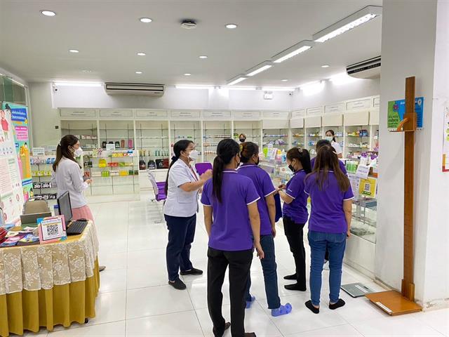 สถานปฏิบัติการเภสัชกรรมชุมชน คณะเภสัชศาสตร์ ร่วมจัดกิจกรรม  งานสัปดาห์เภสัชกรรม ประจำปี 2565