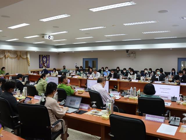 กองแผนงาน จัดประชุมคณะกรรมการดำเนินงานบริหารความเสี่ยงฯ ครั้งที่ 7 (3/2565) เพื่อกำกับติดตามการดำเนินงานด้านการบริหารความเสี่ยงและการควบคุมภายใน รอบ 12 เดือน ประจำปีงบประมาณ พ.ศ. 2565 และแผนบริหารจัดการความเสี่ยงฯ ประจำปีงบประมาณ พ.ศ. 2566