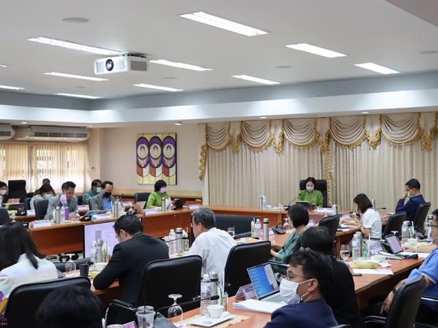 กองแผนงาน จัดประชุมคณะกรรมการดำเนินงานบริหารความเสี่ยงฯ ครั้งที่ 7 (3/2565) เพื่อกำกับติดตามการดำเนินงานด้านการบริหารความเสี่ยงและการควบคุมภายใน รอบ 12 เดือน ประจำปีงบประมาณ พ.ศ. 2565 และแผนบริหารจัดการความเสี่ยงฯ ประจำปีงบประมาณ พ.ศ. 2566