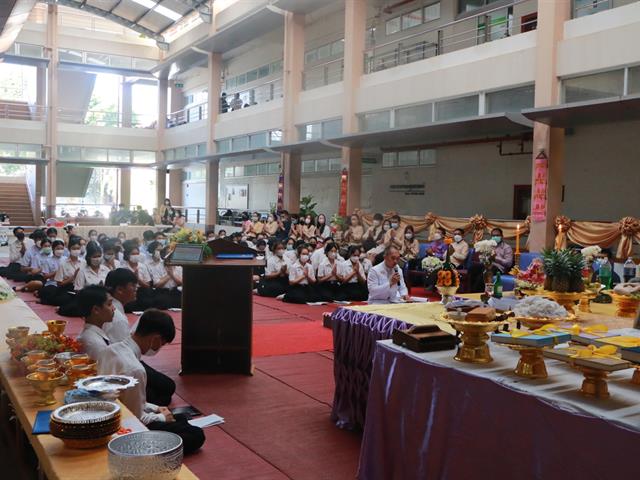 คณะสาธารณสุขศาสตร์ หลักสูตรการแพทย์แผนไทยประยุกต์ จัดพิธีไหว้ครูแผนไทย บรมครูชีวกโกมารภัจจ์