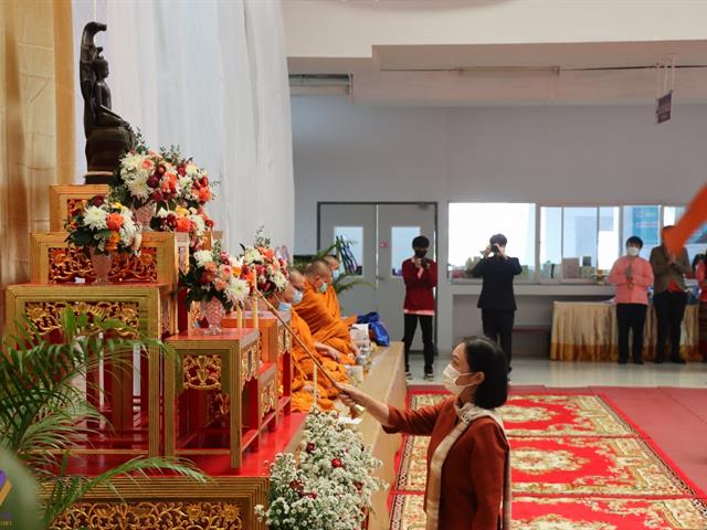 กองแผนงาน ร่วมพิธีทำบุญเนื่องในวันขึ้นปีใหม่ ประจำปี พ.ศ. 2566 และถวายพระพรชัยมงคลแด่สมเด็จพระเจ้าลูกเธอ เจ้าฟ้าพัชรกิติยาภา นเรนทิราเทพยวดีกรมหลวงราชสาริณีสิริพัชร มหาวัชรราชธิดา ให้ทรงหายจากพระอาการประชวรในเร็ววัน และมีพลานามัยสมบูรณ์แข็งแรง