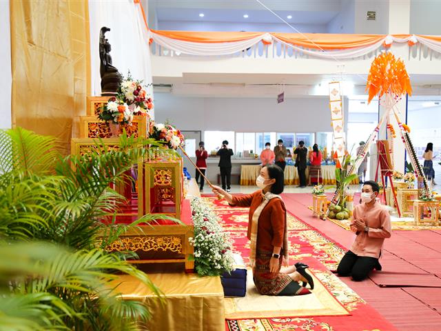 วิทยาลัยการศึกษา ร่วมพิธีทำบุญเนื่องในวันขึ้นปีใหม่ ประจำปี พ.ศ. 2566