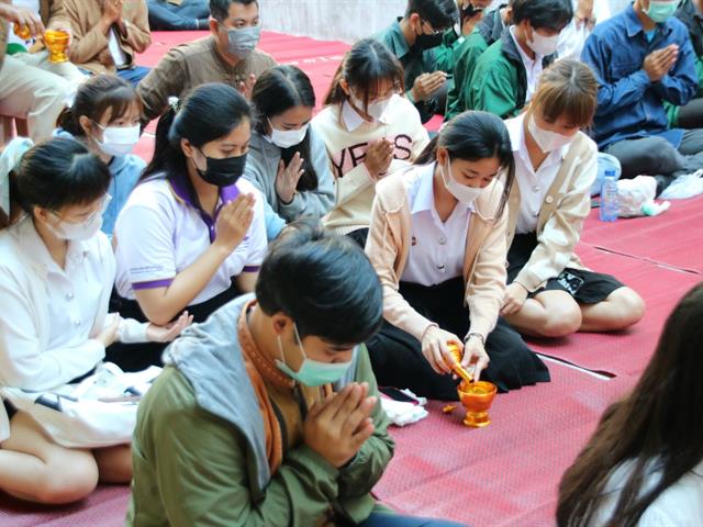 ทำบุญตักบาตร (เติมบุญ เสริมสุข) ประจำปี 2566 คณะเกษตรศาสตร์และทรัพยากรธรรมชาติ มหาวิทยาลัยพะเยา