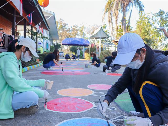 วิทยาลัยการศึกษา ดำเนินการจัดกิจกรรมค่ายอาสาพัฒนาโรงเรียน ณ โรงเรียนบ้านสันจกปก จังหวัดพะเยา