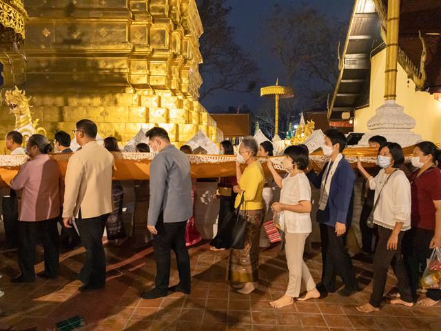 คณะศิลปศาสตร์ ได้เข้าร่วมโครงการ “ประเพณีแห่ผ้าห่มพระธาตุจอมทอง” ประจำปี ๒๕๖๖