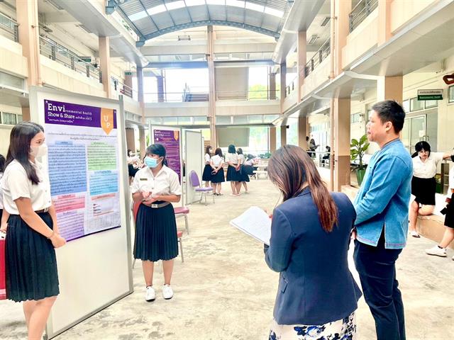 โครงการ ”Show & Share” การนำเสนอผลงานสหกิจศึกษา ในรูปแบบโปสเตอร์ (Poster Presentation) จากนิสิตสาขาวิชาอนามัยสิ่งแวดล้อม