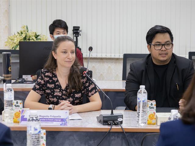 คณะศิลปศาสตร์ ให้การต้อนรับผู้ช่วยที่ปรึกษาฝ่ายความร่วมมือด้านภาษาฝรั่งเศส สถานเอกอัครราชทูตฝรั่งเศสประจำประเทศไทย