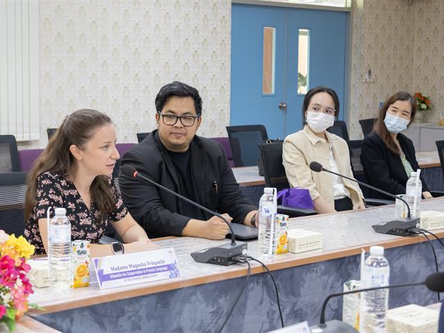 คณะศิลปศาสตร์ ให้การต้อนรับผู้ช่วยที่ปรึกษาฝ่ายความร่วมมือด้านภาษาฝรั่งเศส สถานเอกอัครราชทูตฝรั่งเศสประจำประเทศไทย