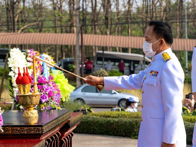 มหาวิทยาลัยพะเยา ร่วมพิธีวันคล้ายวันสวรรคตสมเด็จพระนเรศวรมหาราช  ๒๕ เมษายน ๒๕๖๖