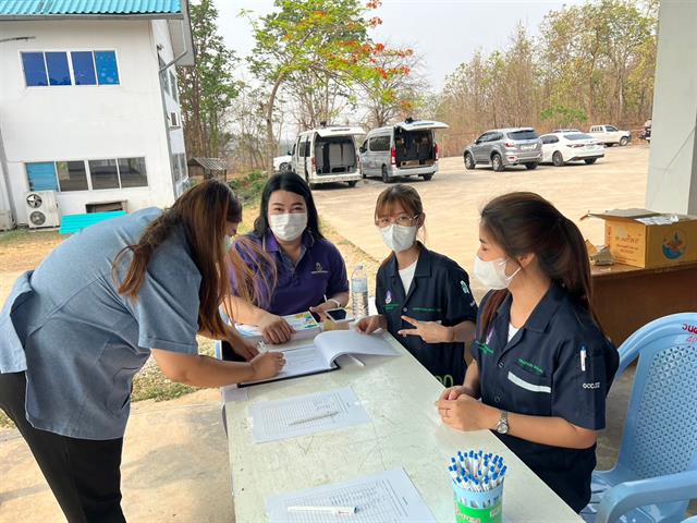 คณะสาธารณสุขศาสตร์ ดำเนินโครงการจิตอาสาของคณะสาธารณสุขศาสตร์ ภายใต้หัวข้อ "จิตอาสาสานพลังความรู้ เชื่อมพลังกาย ใส่ใจสุขภาพ”