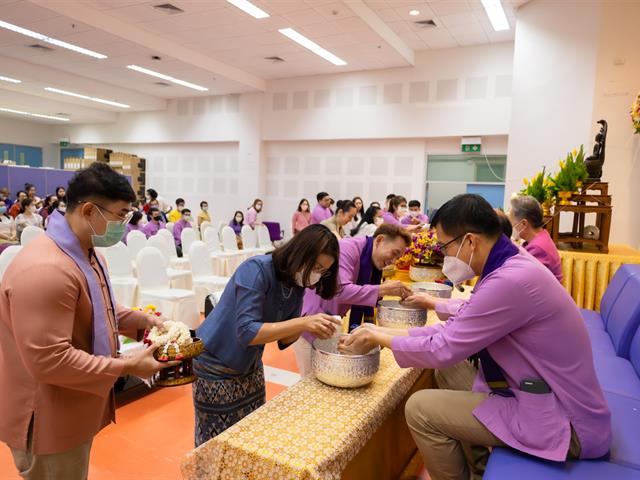คณะศิลปศาสตร์จัดโครงการทำบุญคณะ สุขสะหรีปี๋ใหม่เมือง ประจำปี 2566