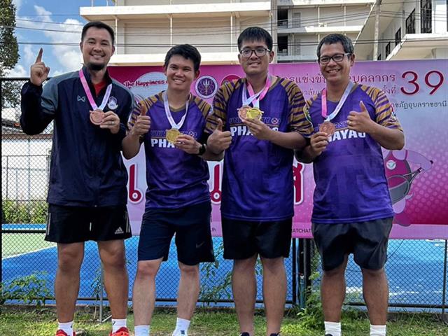 ขอแสดงความยินดีกับ ดร. ณพล ศรีศักดา คว้าแชมป์การแข่งขันเทนนิส  The Happiness Games 39
