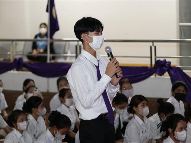 คณะสาธารณสุขศาสตร์ จัดกิจกรรมพิธบายศรีสู่ขวัญ "ฮับขวัญน้อง ฮ้องขวัญเจ้า เข้าเฮือนสาสุขฯ" และพิธีเทียน ประจำปีการศึกษา 2566