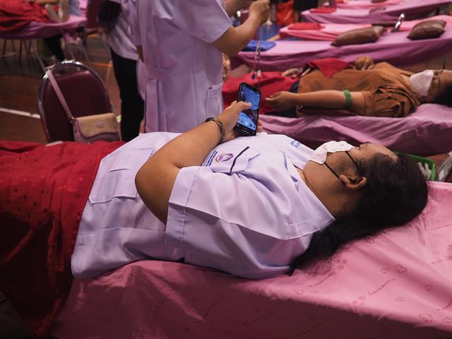 สาขาวิชาเทคนิคการแพทย์ คณะสหเวชศาสตร์ เข้าร่วมกิจกรรมรับบริจาคโลหิต “กยศ.รวมใจปันโลหิต ต่อชีวิตเพื่อนมนุษย์ ปีที่ 10”