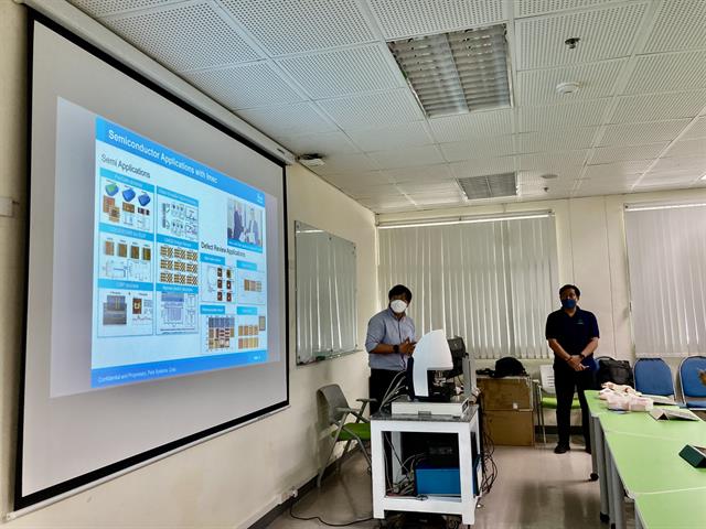 บุคลากรและนิสิตคณะวิศวกรรมศาสตร์เข้าร่วมอบรมเทคโนโลยีกล้องจุลทรรศน์แรง โดยบริษัท ภูดิศณ์เทค จำกัด