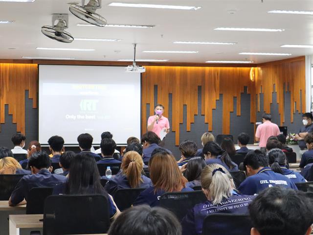 วิศวกรรมโยธา ม.พะเยาร่วมกับทีมวิศวกร ไร้ท์ทันเน็ลลิ่ง จัดอบรมเทคนิคการพ่นคอนกรีตผนังอุโมงค์ให้แก่นิสิต