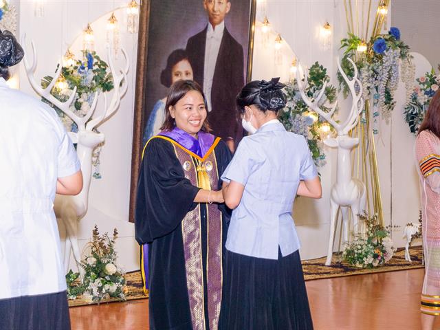 The white coat and pinning ceremony for community health students in academic year 2023