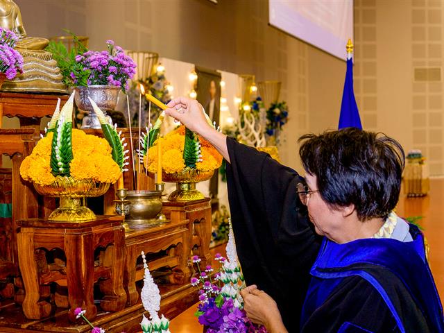 The white coat and pinning ceremony for community health students in academic year 2023