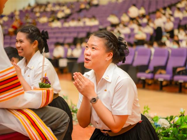 The white coat and pinning ceremony for community health students in academic year 2023
