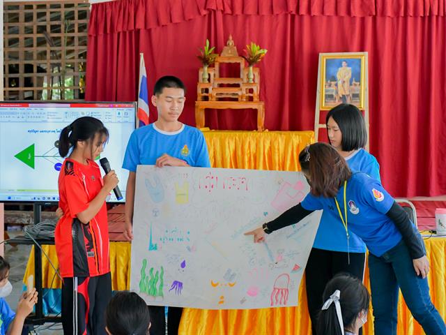 วิทยาลัยการศึกษา ดำเนินโครงการพัฒนาสื่อนวัตกรรมการศึกษาเพื่อส่งเสริมการเรียนรู้ตลอดชีวิตในสถานศึกษา ณ โรงเรียนบ้านใหม่ปางค่า (ภูลังกาอนุสรณ์)