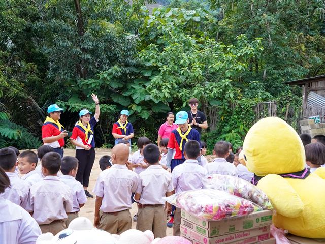 โครงการ UP CSV มหาวิทยาลัยพะเยา ศูนย์การเรียนตำรวจตระเวนชายแดนอินทรีอาสา (บ้านห้วยปุ้ม) 