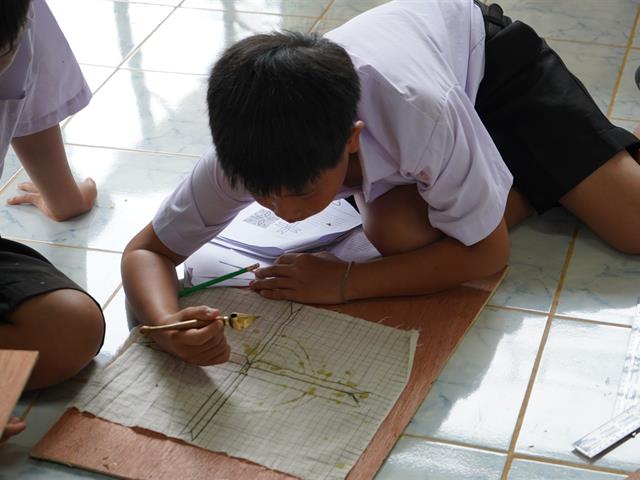 ส่งเสริมทักษะอาชีพผ้าเขียนเทียน
