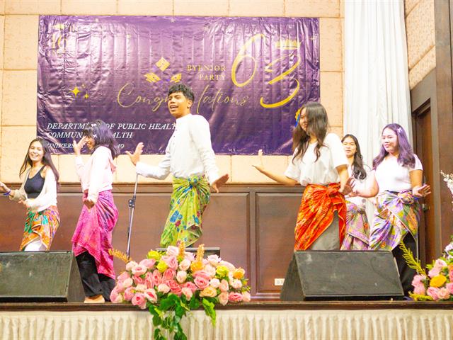  หลักสูตรสาธารณสุขศาสตรบัณฑิต สาขาวิชาอนามัยชุมชน จัดกิจกรรมสร้างสรรค์สานสัมพันธ์รุ่นพี่รุ่นน้องผ่านกิจกรรม CMHUP Byenior Party 2023