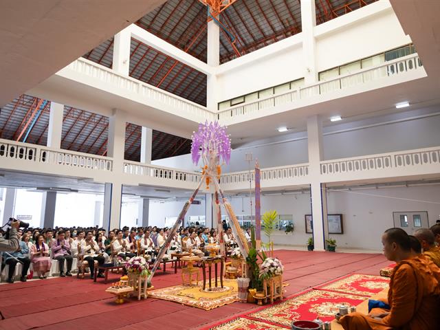 คณะศิลปศาสตร์ร่วมพิธีทำบุญเนื่องในวันขึ้นปีใหม่ ๒๕๖๗