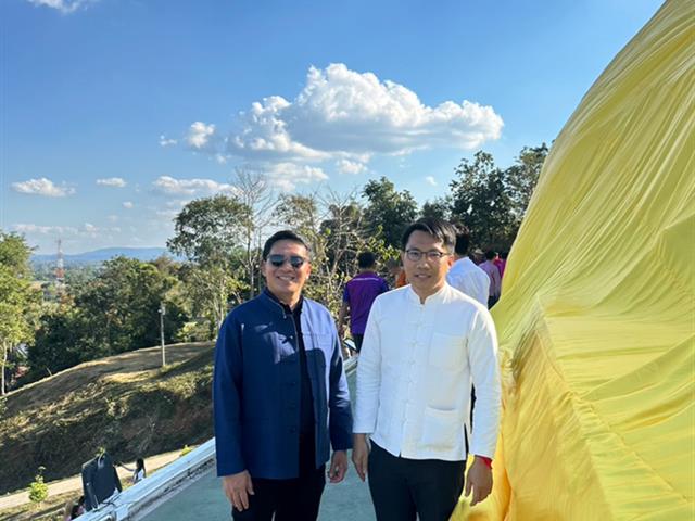 School of Pharmaceutical sciences, University of Phayao participated in participated in the traditional event of cloth wrapping and pouring water for 