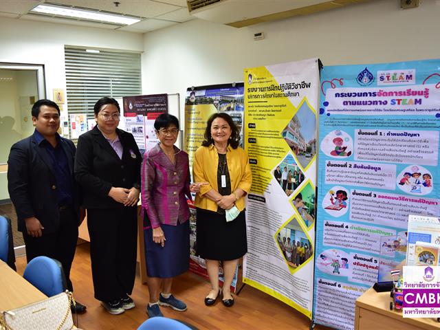 จัดนิทรรศการและการนำเสนอ "ผลการปฏิบัติวิชาชีพการบริหารในสถานศึกษา" ภาคเรียนที่ 2 /2566