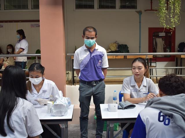 สาขาวิชาเทคนิคการแพทย์ คณะสหเวชศาสตร์ ร่วมกับงานธนาคารเลือด โรงพยาบาลพะเยา จัดกิจกรรม “การรับบริจาคโลหิต”
