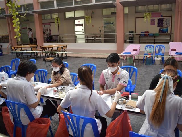 สาขาวิชาเทคนิคการแพทย์ คณะสหเวชศาสตร์ ร่วมกับงานธนาคารเลือด โรงพยาบาลพะเยา จัดกิจกรรม “การรับบริจาคโลหิต”