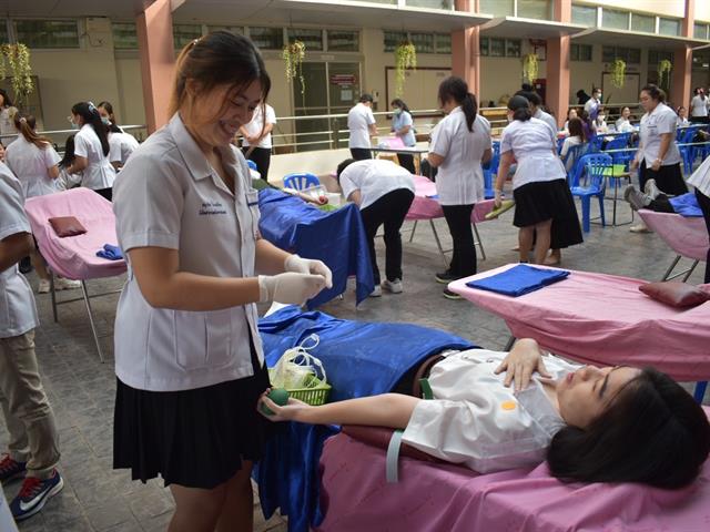 สาขาวิชาเทคนิคการแพทย์ คณะสหเวชศาสตร์ ร่วมกับงานธนาคารเลือด โรงพยาบาลพะเยา จัดกิจกรรม “การรับบริจาคโลหิต”