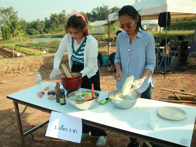 ตลาดส่งเสริมศิลปวัฒนธรรม "กาดก้อม กินอยู่ วิถี ล้านนา และมินิเกษตรแฟร์ เปิดกาดผักเกษตร Fresh Farm" ณ ศูนย์การเรียนรู้เศรษฐกิจพอเพียง มหาวิทยาลัยพะเยา