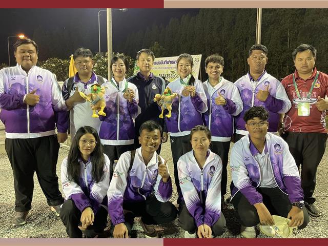 นิสิตวิศวกรรมโยธา คณะวิศวกรรมศาสตร์ มพ.  คว้าเหรียญเปตองหญิงคู่ นนทรีเกมส์ ครั้งที่ 49