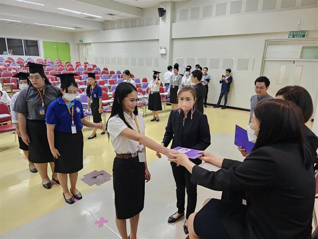 คณะสหเวชศาสตร์ ทำการฝึกซ้อมบัณฑิต เพื่อเตรียมความพร้อมการเข้ารับพระราชทานปริญญาบัตร ประจำปีการศึกษา 2565