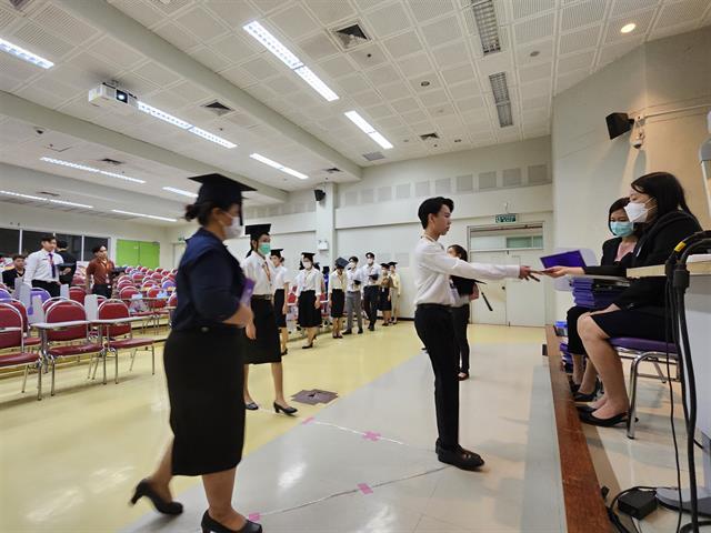 คณะสหเวชศาสตร์ ทำการฝึกซ้อมบัณฑิต เพื่อเตรียมความพร้อมการเข้ารับพระราชทานปริญญาบัตร ประจำปีการศึกษา 2565