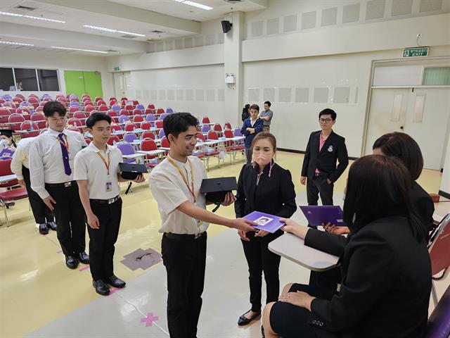 คณะสหเวชศาสตร์ ทำการฝึกซ้อมบัณฑิต เพื่อเตรียมความพร้อมการเข้ารับพระราชทานปริญญาบัตร ประจำปีการศึกษา 2565