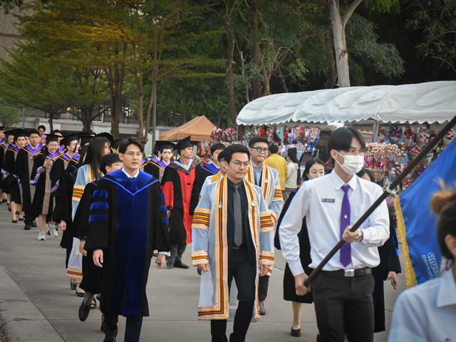 คณะสหเวชศาสตร์ ทำการฝึกซ้อมบัณฑิต เพื่อเตรียมความพร้อมการเข้ารับพระราชทานปริญญาบัตร ประจำปีการศึกษา 2565