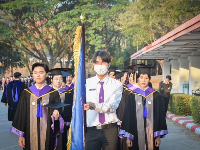 คณะสหเวชศาสตร์ ทำการฝึกซ้อมบัณฑิต เพื่อเตรียมความพร้อมการเข้ารับพระราชทานปริญญาบัตร ประจำปีการศึกษา 2565