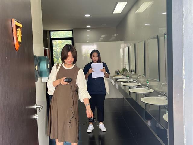      สา’สุข ม.พะเยา สาขาวิชาอาชีวอนามัยและความปลอดภัย ให้บริการวิชาการในการตรวจวัดความเข้มของแสงสว่าง