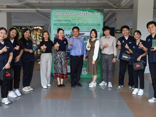      สา’สุข ม.พะเยา สาขาวิชาอาชีวอนามัยและความปลอดภัย ให้บริการวิชาการในการตรวจวัดความเข้มของแสงสว่าง