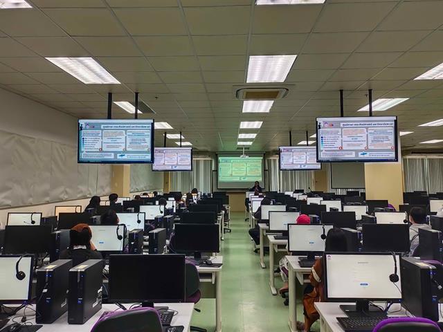 ศูนย์ภาษา คณะศิลปศาสตร์ จัดทดสอบวัดความรู้ภาษาอังกฤษด้วยโปรแกรมสำเร็จรูป  สำหรับนิสิตระดับปริญญาตรี รหัส 66 เพื่อประกอบสำเร็จการศึกษาและเพื่อเทียบรายวิชา 001205