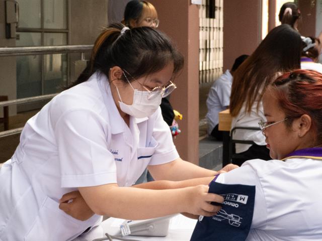 สาขาวิชาเทคนิคการแพทย์ คณะสหเวชศาสตร์ ร่วมกับงานธนาคารเลือด โรงพยาบาลพะเยา จัดกิจกรรม “การรับบริจาคโลหิต”