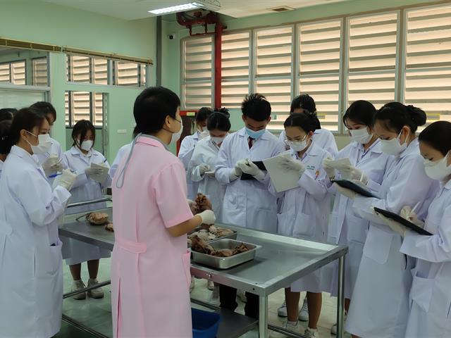 คณะวิทยาศาสตร์การแพทย์ต้อนรับคณาจารย์และนักศึกษาคณะพยาบาลศาสตร์ มหาวิทยาลัยราชภัฏลำปาง เข้าศึกษาดูงานกายวิภาคศาสตร์และสรีรวิทยาของร่างกายมนุษย์