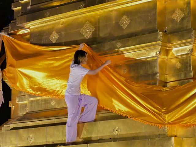 วิทยาลัยการศึกษา เข้าร่วมประเพณีแห่ผ้าห่มพระธาตุจอมทอง มหาวิทยาลัยพะเยา ประจำปี ๒๕๖๗