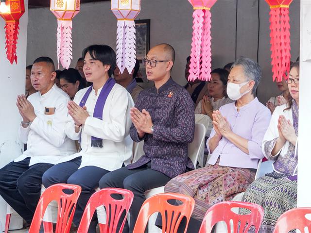 The University of Phayao inherits the Tradition of the Phra That Chom Thong Blanket Parade for the Year 2024