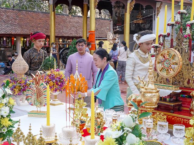The University of Phayao inherits the Tradition of the Phra That Chom Thong Blanket Parade for the Year 2024